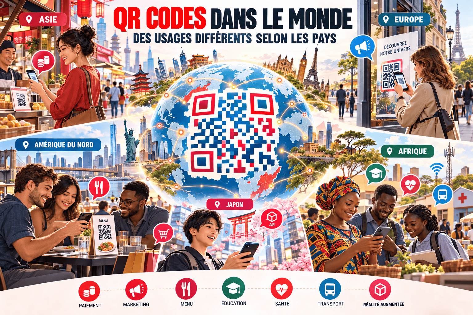 Usages des QR Code dans le monde